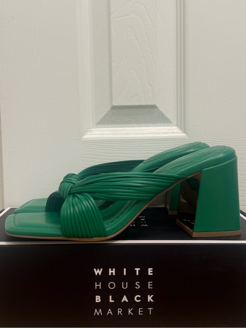 White House Black Market Knotted Strappy Heel - Picture 3 of 8